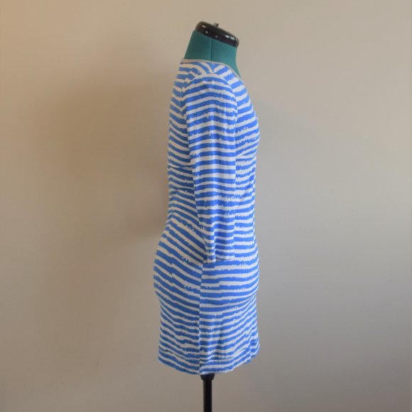 Bodycon Stretch Tight Striped Zebra Mini Dress - Picture 3 of 8